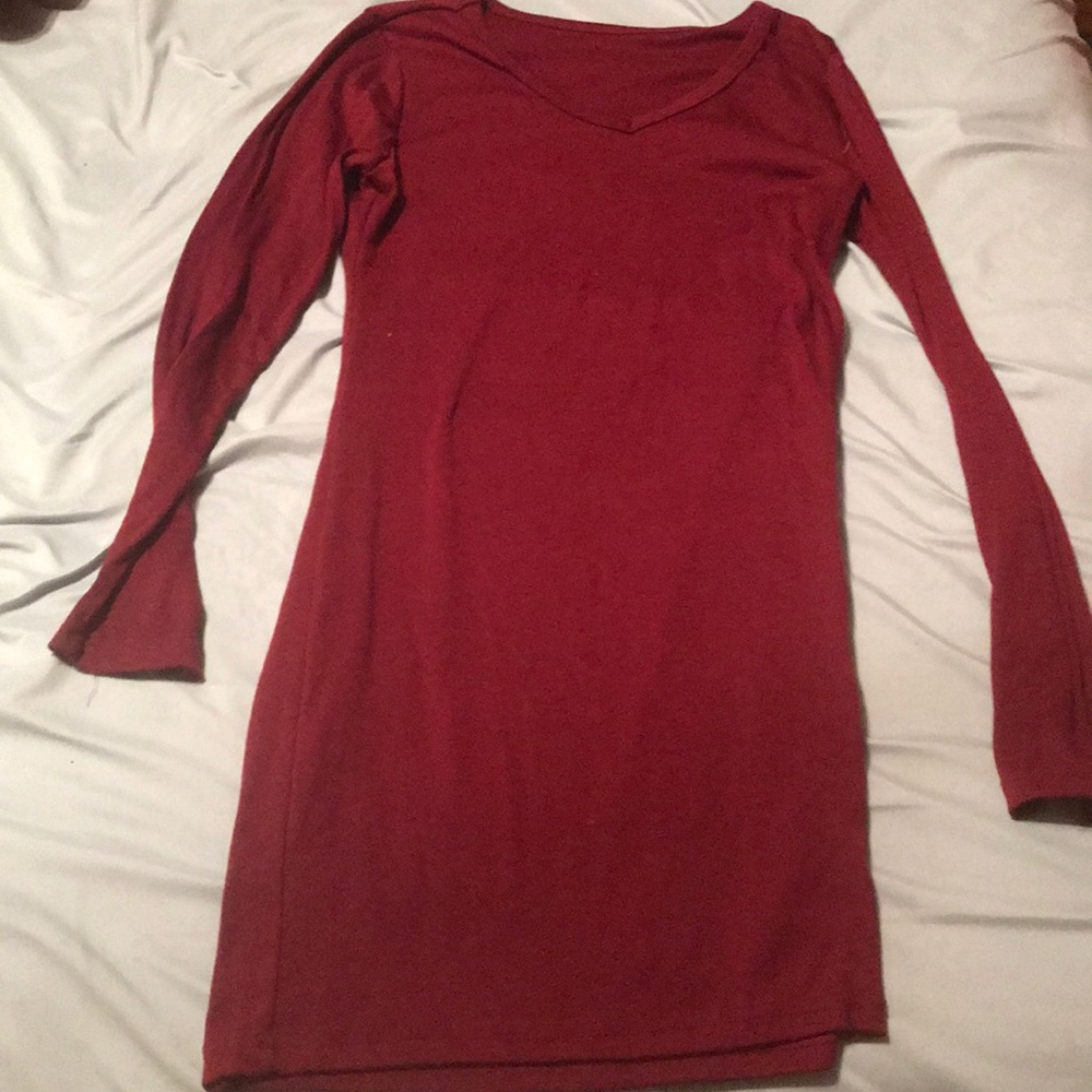 Long sleeve T-shirt dress